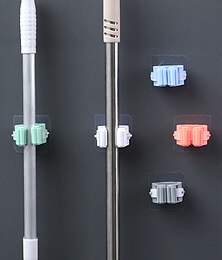 billiga -2 st moppkrokar väggkrokar hålfria borstförvaringsverktyg starkt självhäftande badrum fast hängande ställ tygklämma