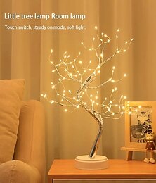 abordables -Luz led para árbol de Navidad, luz de árbol de abedul de Pascua, luz de árbol de rama de mesa led 108 para fiesta en casa, boda, decoración interior, luz nocturna