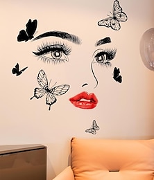 levne -krása oči motýla samolepka na zeď obývací pokoj pozadí zeď dekorativní samolepka samolepicí samolepka na zeď