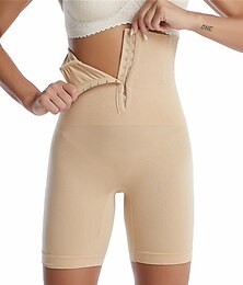abordables -Faja moldeadora de cintura de talla grande para mujer, moldeadora de cuerpo, color puro, deportiva, informal, cómoda, para el hogar, para salir a diario, de nailon, transpirable, para verano y