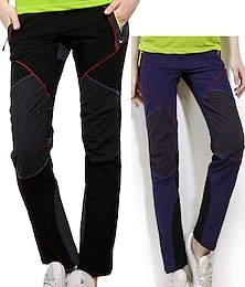 cheap -Women's Hiking Pants Trousers Patchwork Outdoor Breathable Quick Dry Multi Pockets Stretchy Bottoms Black Purple Hunting Fishing Climbing S M L XL XXL / Wear Resistance
