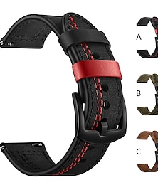 economico -Cinturino per orologio  per Samsung Watch 3 45mm, Galaxy Wacth 46mm, Gear S3 Classic / Frontier, Gear 2 Neo Live Vera pelle Sostituzione Cinghia 22mm Lusso Regolabili Polsino