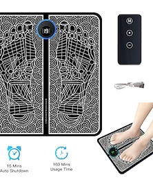 cheap -EMS Pulse Electric Foot Massager Foot Therapy Machine Foot Pad Intelligent Acupuncture Foot Massage Pad Mat Muscle Stimulation