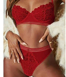 billige -kvinners nye sexy undertøy natt-gjennomsiktig blonder erotisk sexy hjemme-BH sett hjemmeantrekk