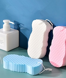 economico -spugna da bagno esfoliante super morbidaspugne doccia per il corpo da bagno ultra morbidespa scrub esfoliante rimuovere la pelle morta riutilizzabilespugna da bagno in spugna per adulti bambini e