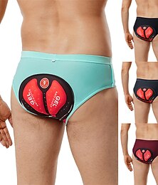 economico -Per uomo Tinta unica Pantaloncini intimi da ciclismo Pantaloncini da bici Pantaloncini imbottiti 3D Bicicletta Pantaloncini imbottiti / Fondello Pantaloni Mountain Bike MTB Ciclismo su strada Gli
