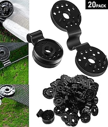voordelige -20 stks schaduwdoek heavy duty lock grip, nieuwe schaduwdoek plastic clips kas schaduwdoek fix klem, winddichte luifel klem grip tarp clips