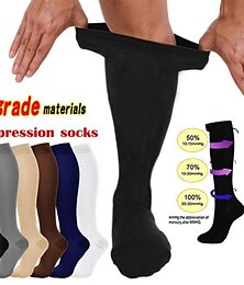 Χαμηλού Κόστους -6 ζεύγη αθλητικές κάλτσες αθλητικής συμπίεσης μακριές ανδρικές γυναικείες κάλτσες αναπνεύσιμες άνετες αντιολισθητικές γρήγορο στέγνωμα γυμναστική προπόνηση μπάσκετ τρέξιμο ενεργητική προπόνηση τζόκινγκ σπορ νάιλον μαύρο λευκό γκρι