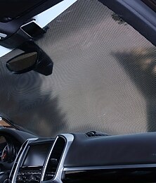 abordables -Starfire voiture pare-soleil rideau fenêtre latérale arrière pare-brise avant/arrière pare-soleil clignote noir couverture ventouse universel voitures accessoires