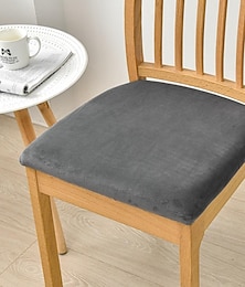 billige -spisestuestoltrekk stretch stol sete slipcover elastisk stolbeskytter for middagsselskap hotell bryllup myk avtagbar vaskbar