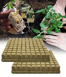 halpa -100kpl/pussi minikompressialusta käytännöllinen kivivillakuutiot monitoimimedialohkot puutarhan vesiviljelykasvit mullaton viljely 25x25x25mm