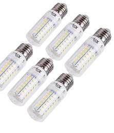 levne -6ks 15w led kukuřičná žárovka 1350lm e14 e26 e27 56leds smd 5730 dekorativní teplá bílá studená bílá 120w žárovka ekvivalent edison