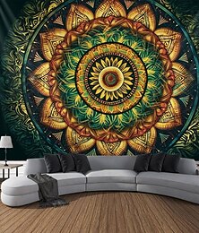 cheap -Boho Mandala Hanging Tapestry Wall Art Large Tapestry Mural Decor Photograph Backdrop Blanket Curtain Home Bedroom Living Room Decoration