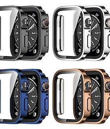 cheap -Watch Case with Screen Protector Compatible with Apple Watch Ultra 49mm / Series 8 7 41mm 45mm / Series 6 5 4 SE 40mm 44mm Scratch Resistant All Around Protective Shockproof Tempered Glass Watch Cover