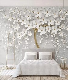 voordelige -cool wallpapers muurschildering bloem behang muursticker bekleding print lijm vereist bos 3d effect bloemen bloem canvas woondecoratie