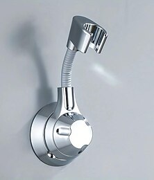 economico -supporto per doccia, supporto per doccia a parete senza perforazione, base per soffione doccia girevole e regolabile a 360°, forte adesivo e accessori da bagno impermeabili