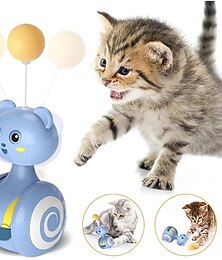 Недорогие -кошка интерактивные игрушки с перьями домашнее животное bumbler забавная игрушка интерактивные игрушки для кошек кошка катится тизер перо палочка игрушки вращающийся шар