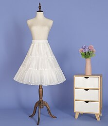 abordables -Années 1950 Cosplay Lolita Rococo Robe Jupe à cerceaux Crinoline Princesse Mariée Princesse Déguisement Femmes Carnaval Mascarade Mariage Soirée Enterrement de Vie de Jeune Fille Adulte Jupon