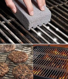 cheap -1pc BBQ Grill Cleaning Brick - Effortlessly Remove Grease & Stains from BBQ Racks & Tools - Kitchen Decorating Gadget