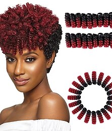 Недорогие -marlybob плетение волос крючком косы афро кудрявые вьющиеся крючком косы страсть твист органические волосы тресс для наращивания волос