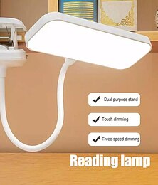 זול -בקרת מגע גמישה מתקפלת מנורת שולחן LED מנורת usb תקע חדר שינה תאורת לילה עמעום עבודה לימוד קריאה מנורות שולחן נצמדות להגנה על העיניים