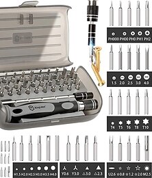 cheap -32 In 1 Magnetic Screwdriver Set With Case, Include 30 Bits Precision Repair Tool Kit, Torx Screwdriver Tool For Jewelers, Watch, Phones, Laptop, Computers, Toys, Men Tools Gift