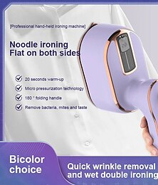 abordables -Vaporizadores de ropa de alta potencia de 1000w planchas eléctricas de mano profesionales para secar la ropa & Mini plancha de vapor de viaje con doble planchado en húmedo