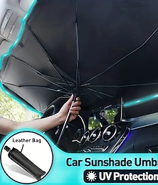 cheap -Car Foldable Windshield Umbrellas Interior Sun Shade Umbrella Front Window UV Protection Sunshade Cover Car Accessories