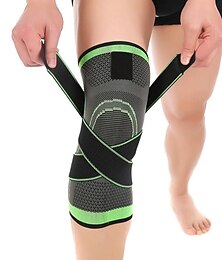 voordelige -1pc knee sleeve - kniecompressiekussens voor heren & vrouwen - verbetering van de bloedsomloop & verlicht kniepijn, verlichting van artritis, hardlopen, fietsen & oefenondersteuning - verstelbare
