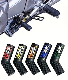 baratos -5 peças protetor de sapato de câmbio de motocicleta a gás alavanca de câmbio capa de engrenagem peças de motocicleta proteção de alavanca universal acessórios de moto