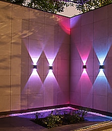abordables -Haute luminosité solaire extérieur applique murale étanche jardin décor lumières cour arrière décor à la maison solaire led appliques murales