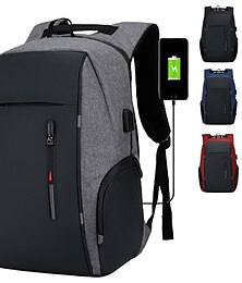 abordables -Sac à dos hommes usb charge étanche 15.6 pouces ordinateur portable décontracté oxford mâle sac d'affaires mochila ordinateur portable sacs à dos