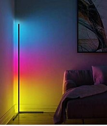 economico -Lampada Da Terra Moderna A Led Ad Angolo Atmosfera Luci Colorate Camera Da Letto Soggiorno Decorazioni Per La Casa Illuminazione Per Interni Lampade In Piedi