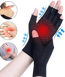 cheap -1 Pair Of Arthritis Compression Gloves, Arthritis Relief, Rheumatoid Arthritis, Bone Arthritis, Carpal Tunnel Pain, Compression Gloves For Men And Women, Non-Slip Glue Dot Gloves For Work, Black