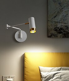 levne -led nástěnné světlo otočné rameno světlo hliník obývací pokoj vzorková místnost ložnice noční tv nástěnné umělecké světlo nástěnné světlo 110-240v