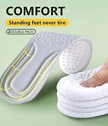 preiswerte -1 Paar orthopädische Memory-Schaum-Sport-Einlegesohlen für Schuhe, Sohlenkissen, Laufen, stoßdämpfend, atmungsaktiv, Desodorierung, Eva-Softpad