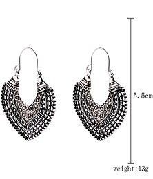abordables -Femme Boucles d'oreille Clou Boucle d'Oreille Pendantes Boucle d'Oreille Créoles Rétro Goutte Rétro Vintage mode Artistique simple Doux Des boucles d'oreilles Bijoux Argent / Vert clair / Dorée Pour