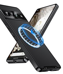 זול -טלפון מגן עבור גוגל Pixel 8 Pro Pixel 8 Pixel 7 Pixel 7 Pro כיסוי אחורי מארז ספיחה מגנטי נייד שקיפות אולטרה דק אחיד PC מתכת