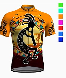 cheap -21Grams Men's Cycling Jersey Short Sleeve Bike Top with 3 Rear Pockets Mountain Bike MTB Road Bike Cycling Breathable Quick Dry Moisture Wicking Reflective Strips Violet Red Royal Blue Graphic Sports
