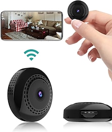 billiga -minikamera wifi trådlösa ip-kameror för hemsäkerhetsövervakning med video 1080p liten bärbar nanny cam med telefonapp rörelsedetektering mörkerseende för inomhus utomhus liten kamera