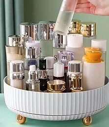 economico -organizzatore di profumi per il trucco, contenitore per scrivania cosmetica rotante a 360 gradi, vetrina per lozioni, vassoio regalo rotondo con grande capacità, per i tuoi gioielli