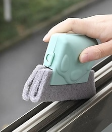رخيصةأون -قطعتان من أخدود النافذة لتنظيف القماش بفتحة فرشاة يدوية للباب والفجوة وأرضية المطبخ وأدوات التنظيف المنزلية