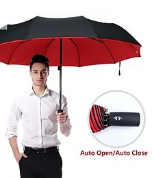 Недорогие -большой зонт от солнца, полностью автоматический двухслойный коммерческий большой зонт от ветра, диаметр 105 см/41,33 дюйма