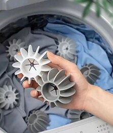 economico -Palla da bucato in silicone da 5 pezzi, strumento per la pulizia della depilazione dei vestiti riutilizzabili, gadget per la pulizia dei peli del gatto della lavatrice per la rimozione dei peli di