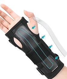 cheap -Wrist Splint for Carpal-Tunnel Syndrome, Adjustable Compression Wrist Brace for Right and Left Hand, Pain Relief for Arthritis, Tendonitis, Sprains