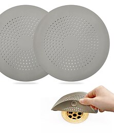 economico -1 raccoglicapelli, coperchio di scarico rotondo per tappo per capelli in silicone per doccia con ventose, tuta facile da installare per bagno, vasca da bagno, cucina, confezione da 2