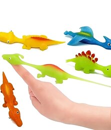 voordelige -10 stuks katapult lancerend dinosaurusspeelgoed - leuke lastige katapult voor kinderfeestjes & drukvermindering!