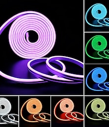 お買い得  -防水LEDネオンチューブ30M 25M 20M 15M 10M 5M 3M 2M 1M AC220V-240V SMD 2835フレキシブルネオンストリップ単色屋外装飾照明ハロウィン用