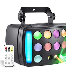 economico -luci per feste da interno dj palco discoteca luce 4 in 1 con rgbw derby beam rosso verde motivo luce led stroboscopica e marquee dinamico telecomando e controllo dmx ottimo per discoteca club festa dj palco illuminazione