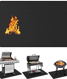 cheap -Under Grill Mats for Outdoor Grill, Double-Sided Fireproof Deck and Patio Protector Mat, BBQ Mat for Under BBQ, Waterproof Oil-Proof Grill Floor Pads Fire Pit Mat Fireplace Mat